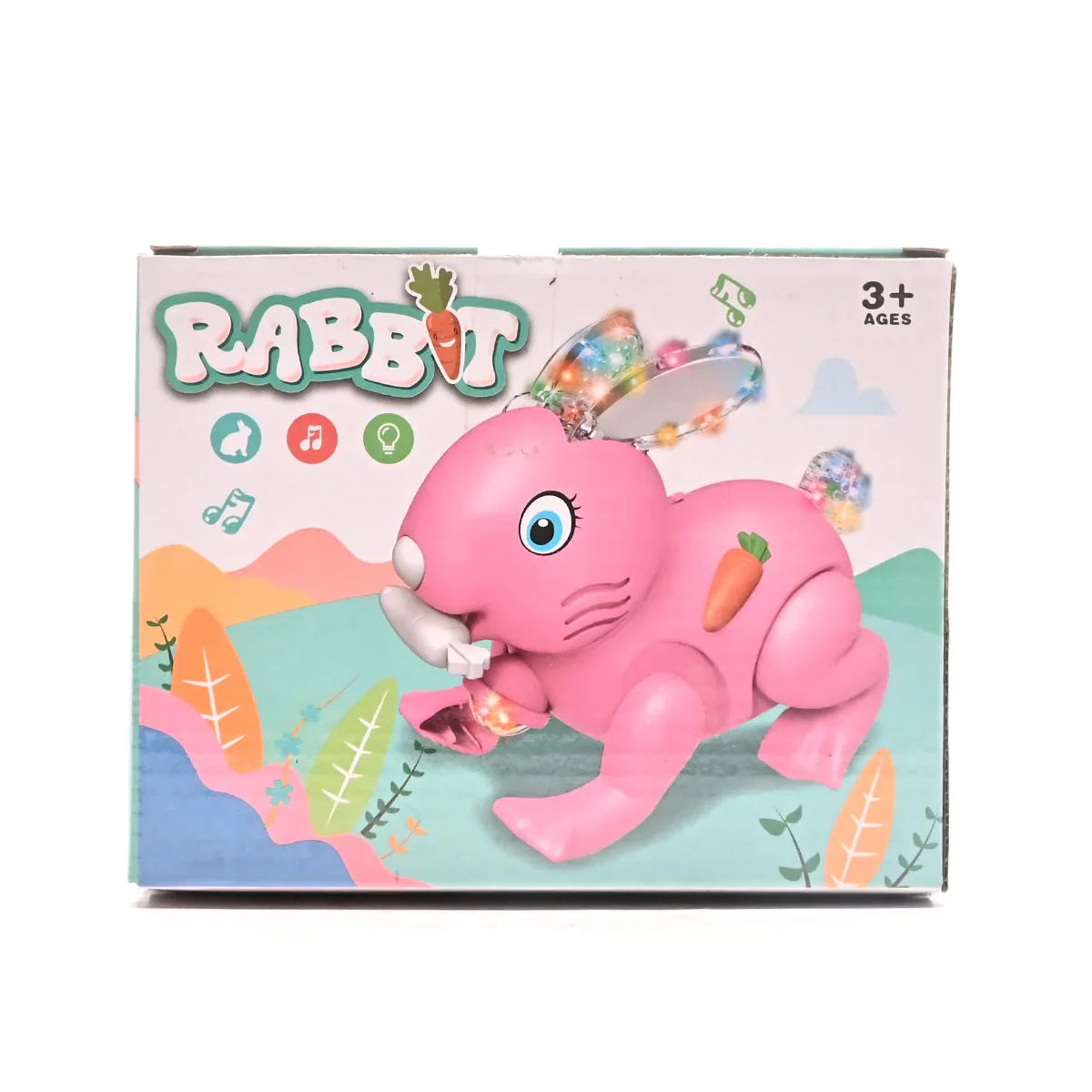 Fidtoy Musical Rabbit Toy with Lights Sounds and Jumping Action