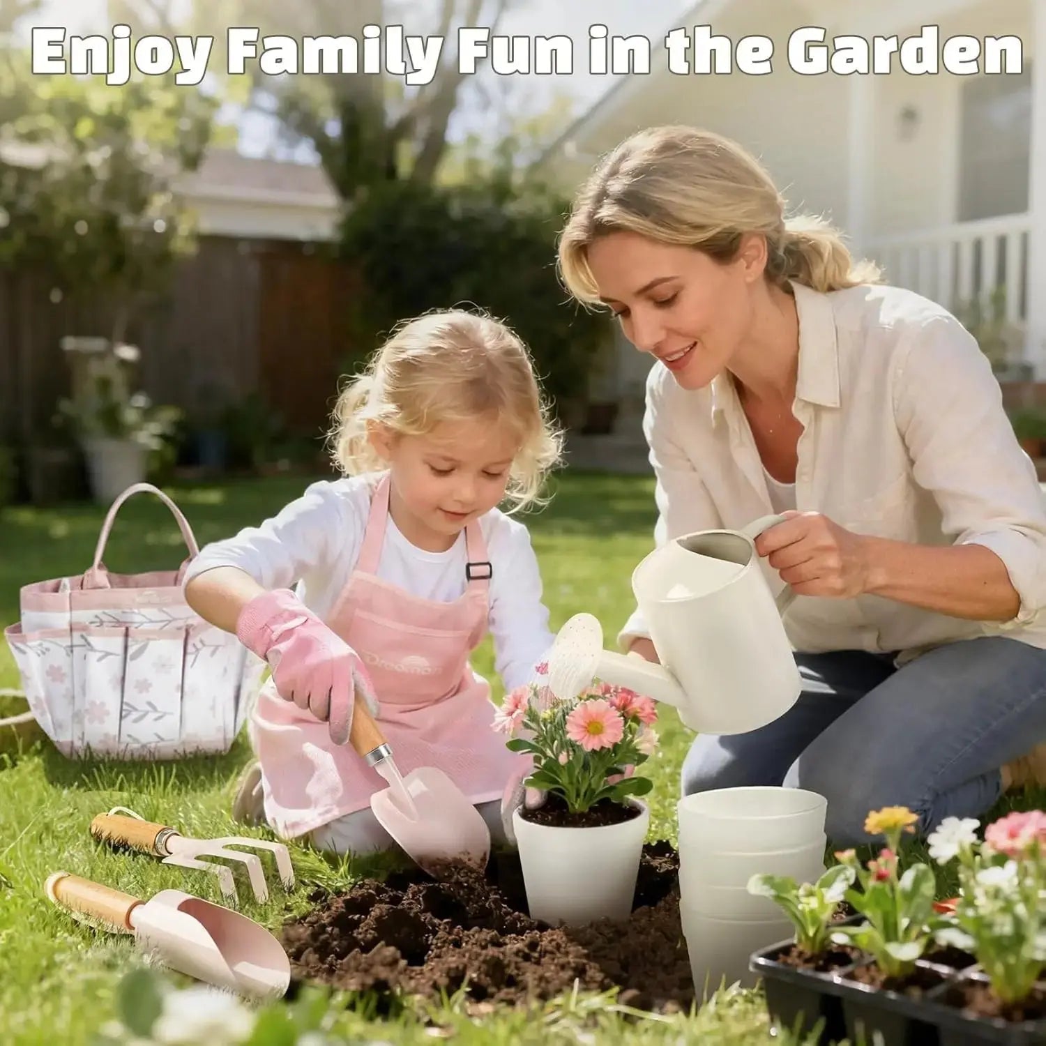 Gardening Tool Set for Kids Outdoor Play