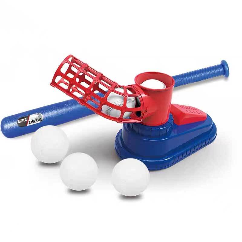 Fidtoy Catapult Baseball Set | Adjustable Kids Baseball Toy with Foot-Operated Launcher