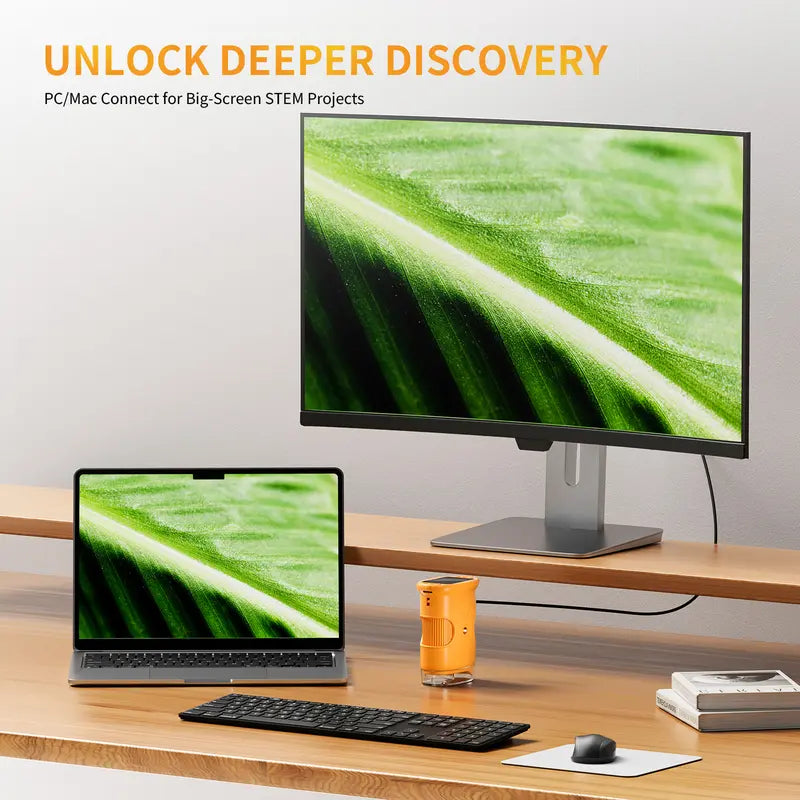 NanoVue™ – Pocket Microscope That Makes Kids Obsessed With Exploring the World Up Close (Capture Their Discoveries Forever)