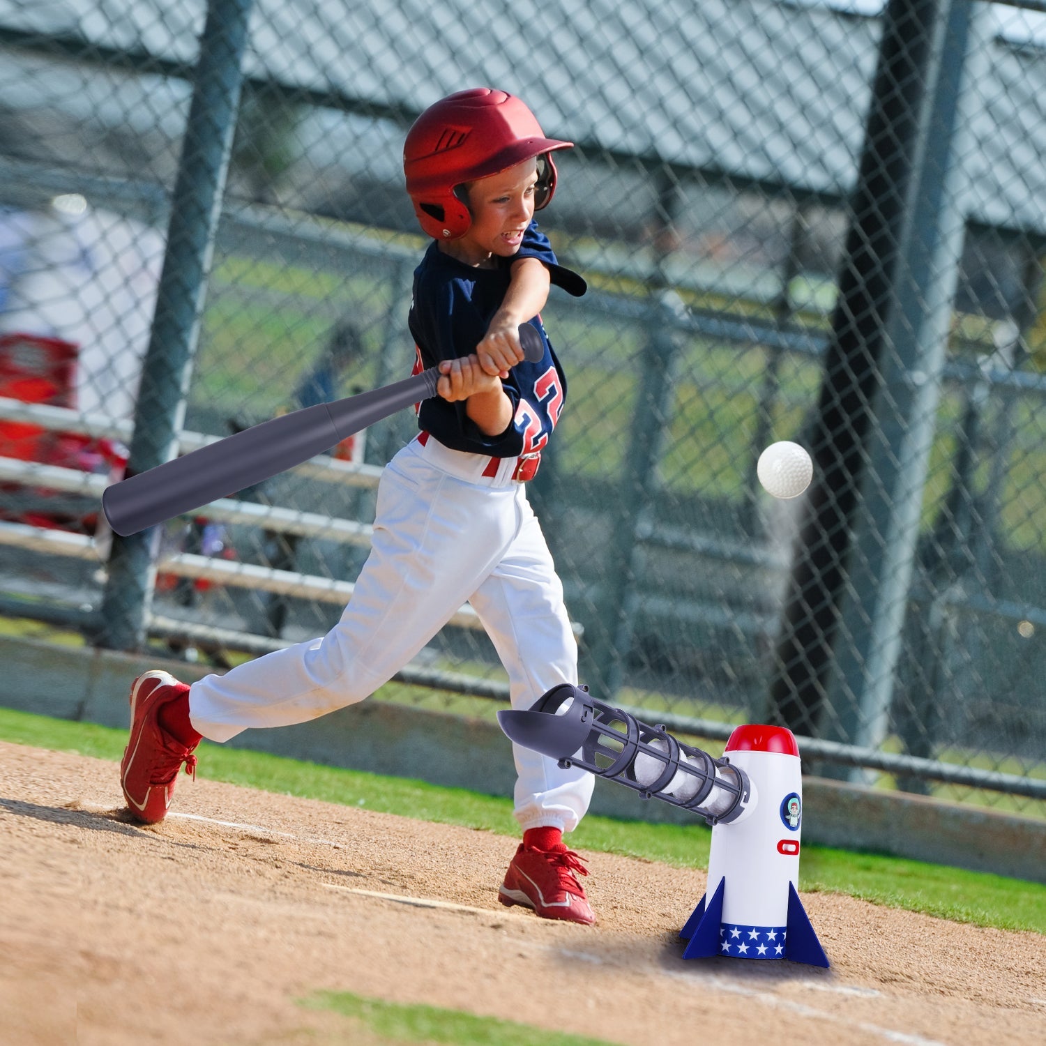 Kids Automatic Ball Pitching Machine Baseball Sport Toys