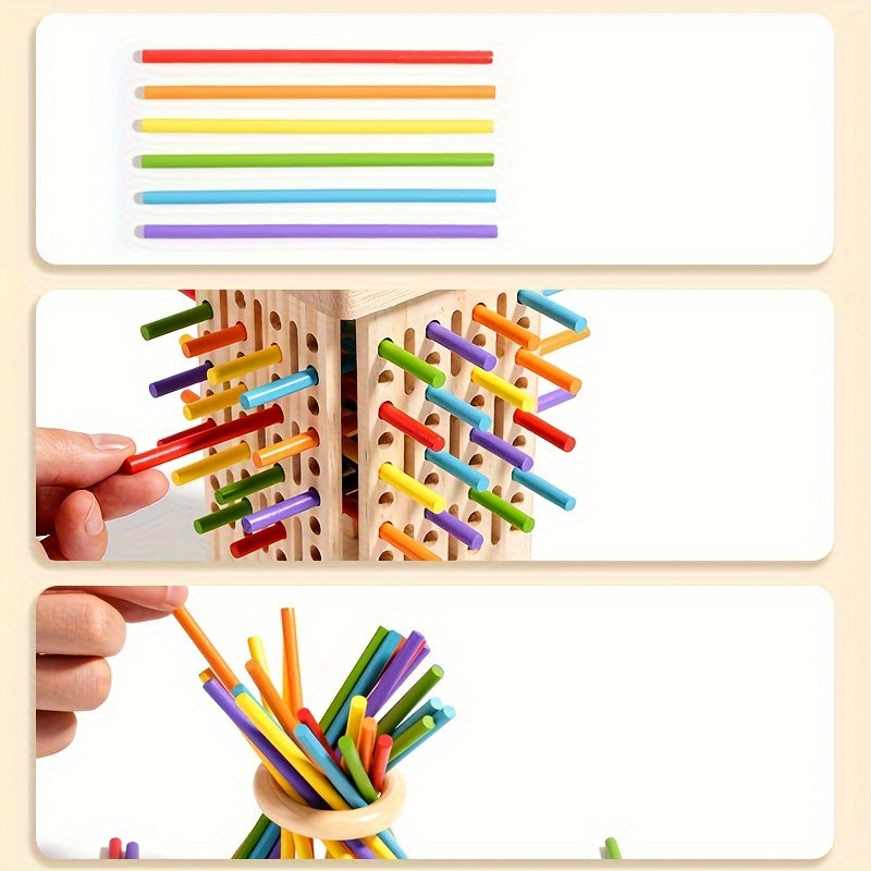 Fidtoy Interactive Wooden Board Game for Toddlers and Families Montessori Educational Play