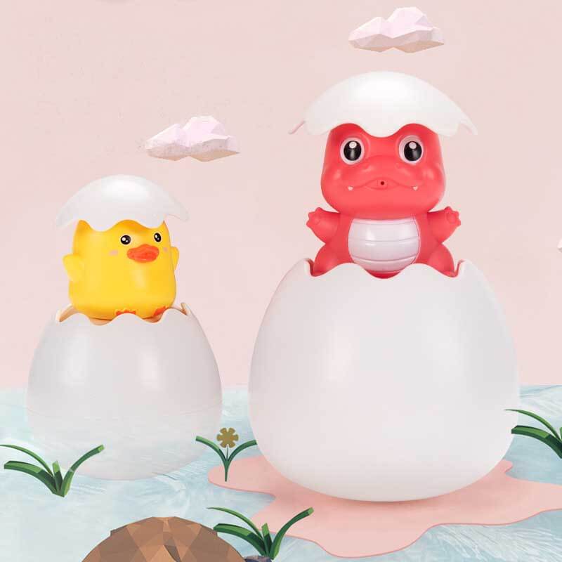 Fidtoy Floating Spray Water Egg Bath Toy for Toddlers | Interactive Water Play & Sensory Learning