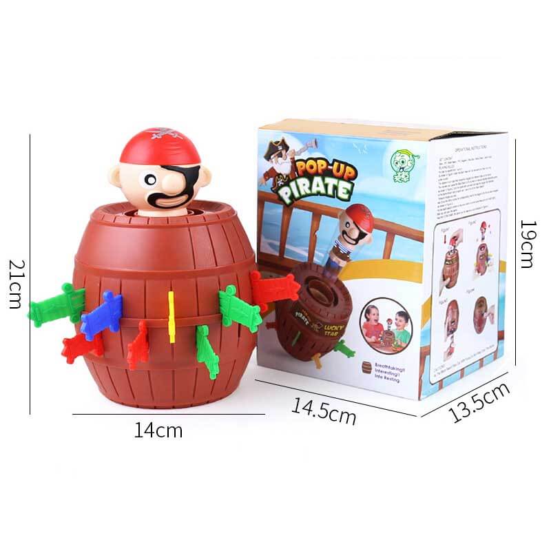Fidtoy Pop-Up Pirate Game for Kids – Interactive Family & Party Board Game