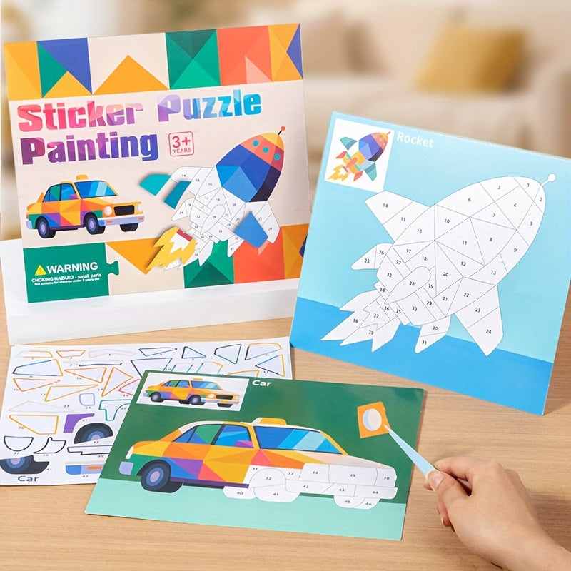 Sticker Puzzle Painting Book for Kids