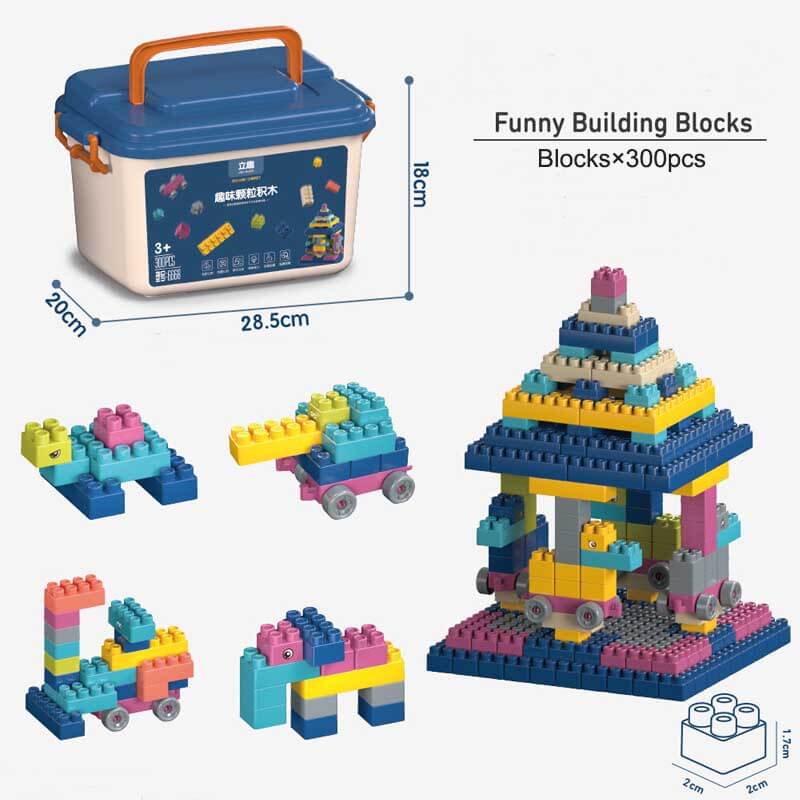 Fidtoy 600-Piece Building Block Set | Creative Construction Toy for Kids Ages 3–8