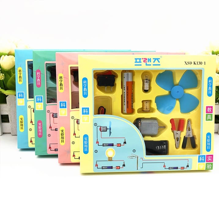 DIY Fan & Light Circuit Game Logical Science Experiment for Kids - 185