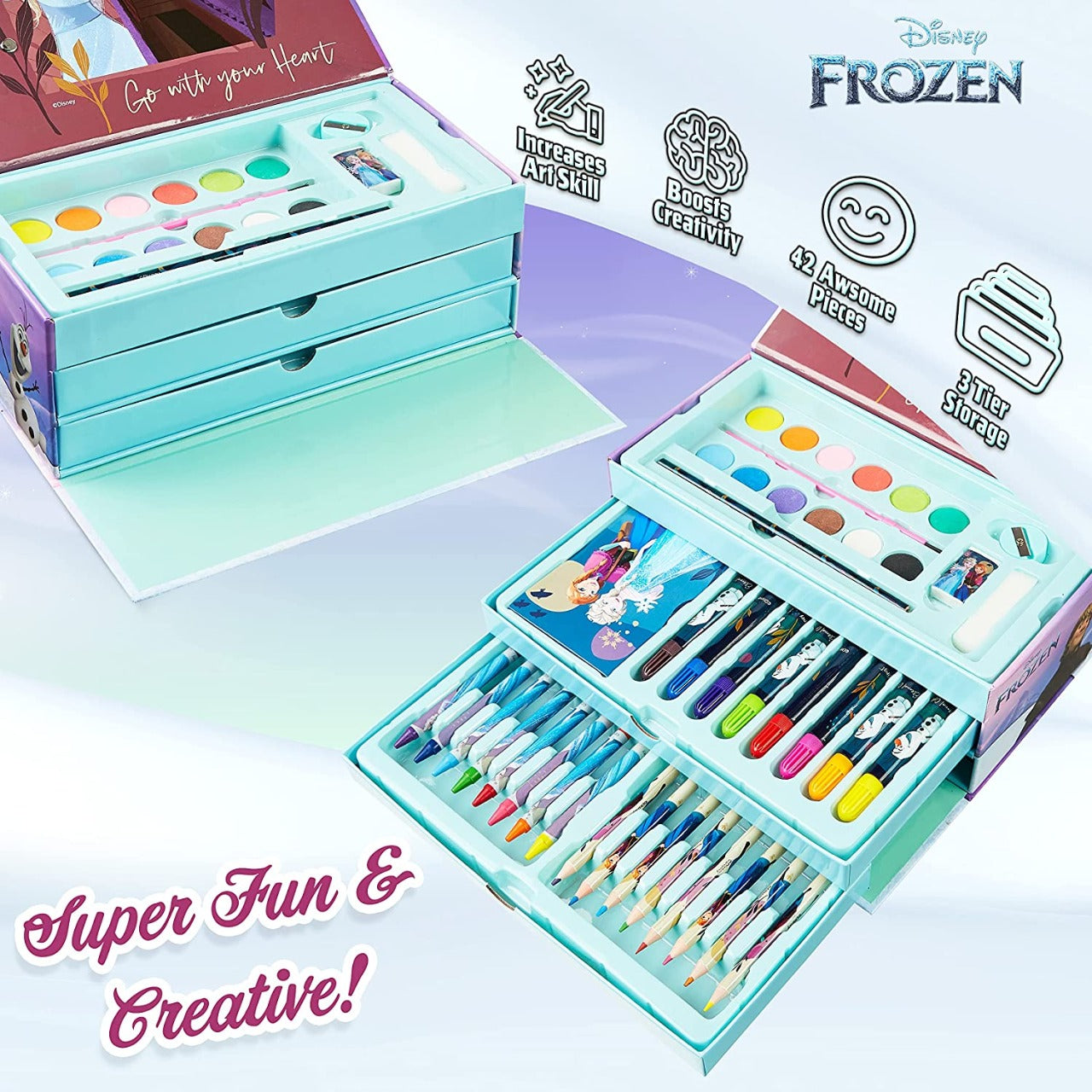 54pcs Kids Painting & Drawing Art Set - Random Character