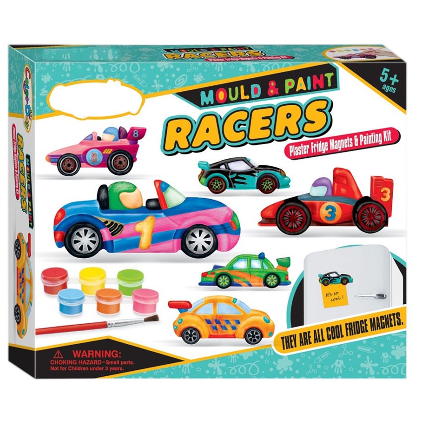 Moulage et peinture de véhicules DIY Racers pour enfants - H87
