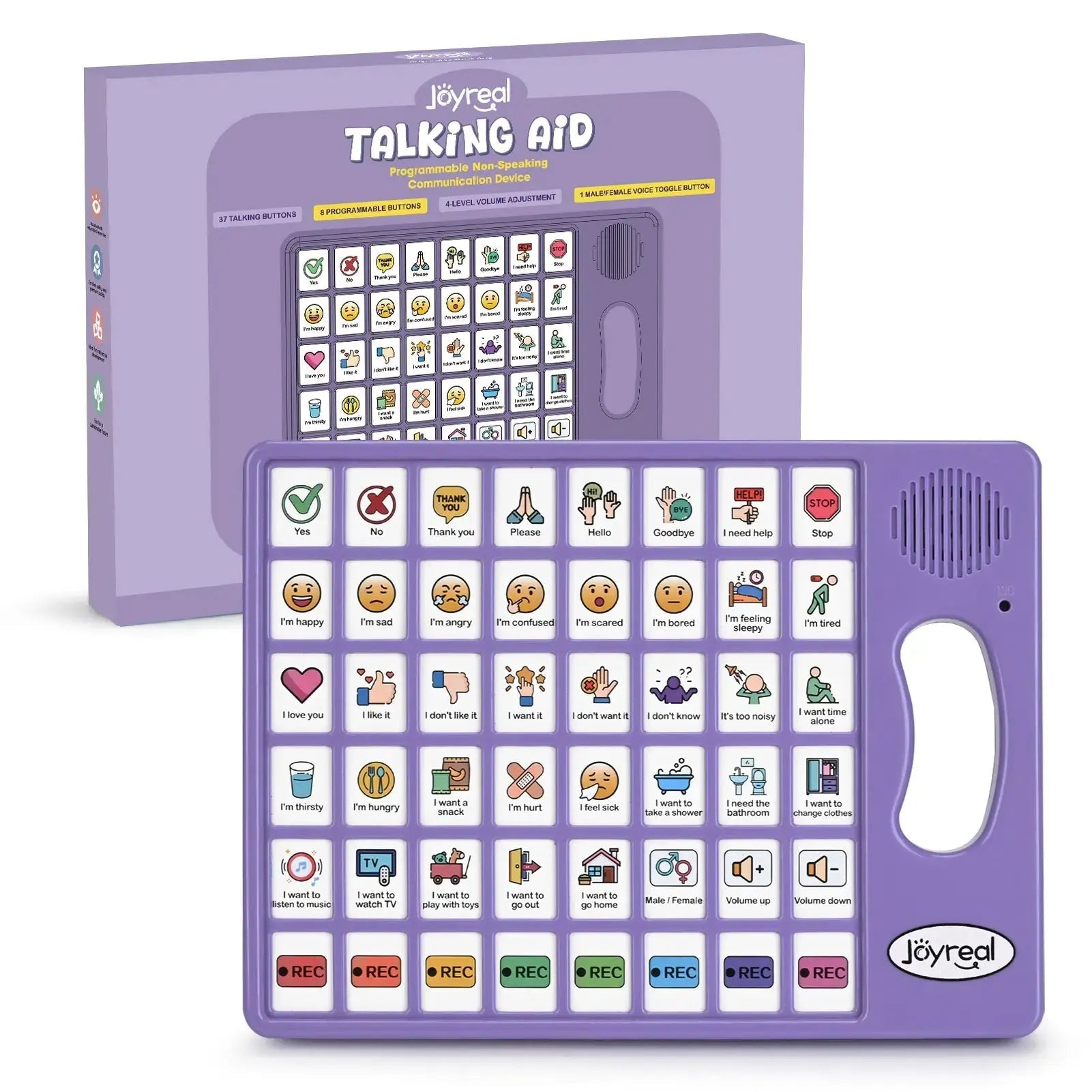 Fidtoy AAC Communication Device for Autism - Bilingual Speech Aid for Toddlers