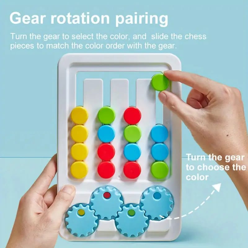 2in1 Four Color Matching Gear Pattern Logic Game - 006