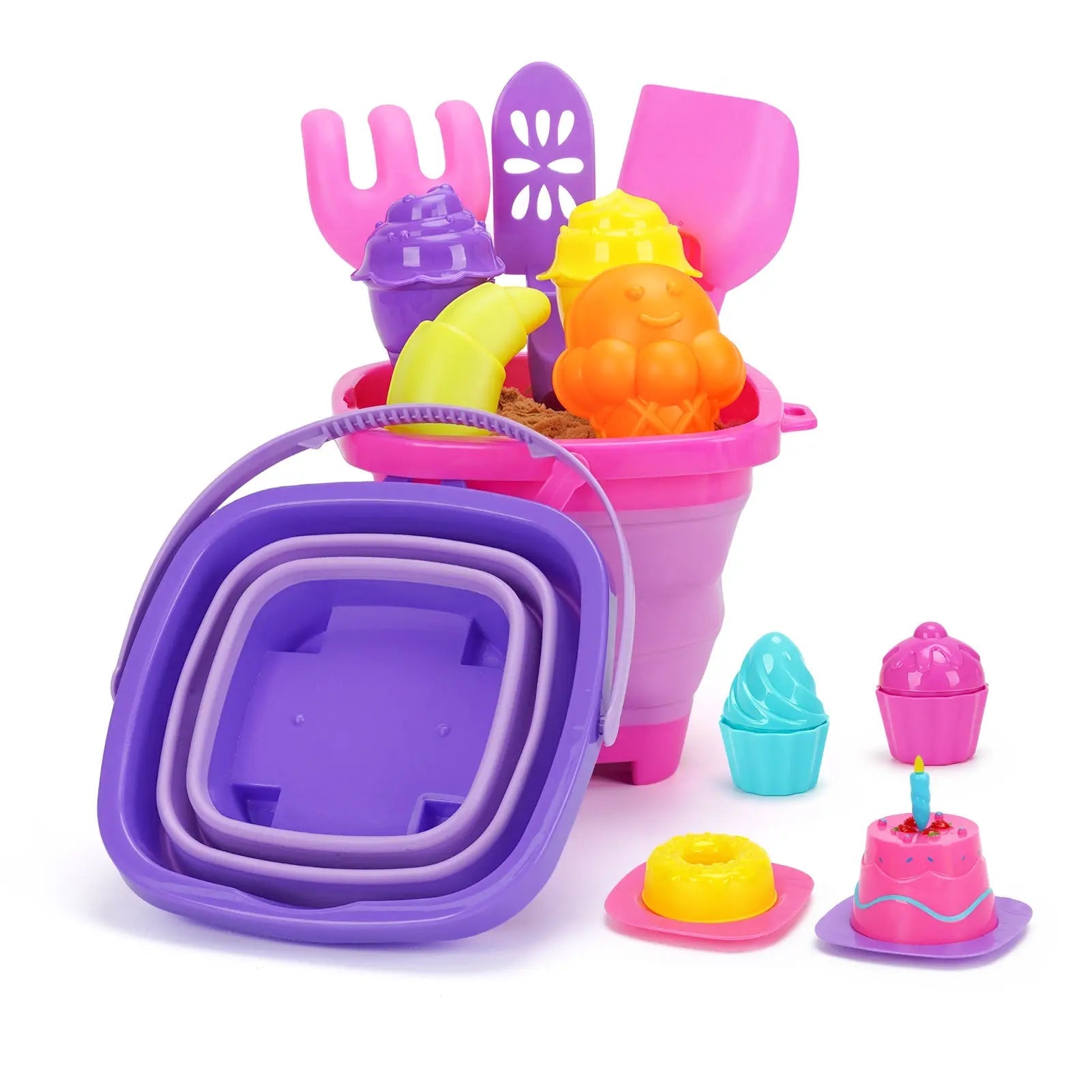 Kit de voyage de jeux de sable pour les enfants de 3 à 10 ans
