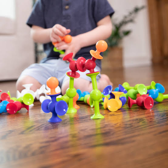 36 Pieces Suction Cups Sensory Construction Building Blocks - 009