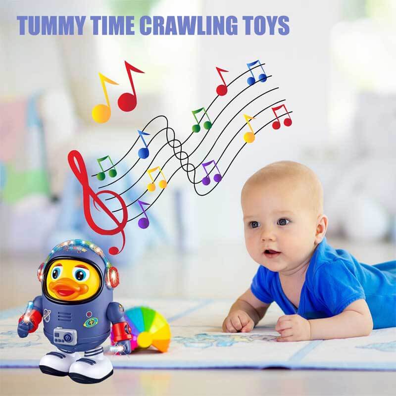 Fidtoy Space Duck Musical Toy for Toddlers | Interactive LED & Music Sensory Learning