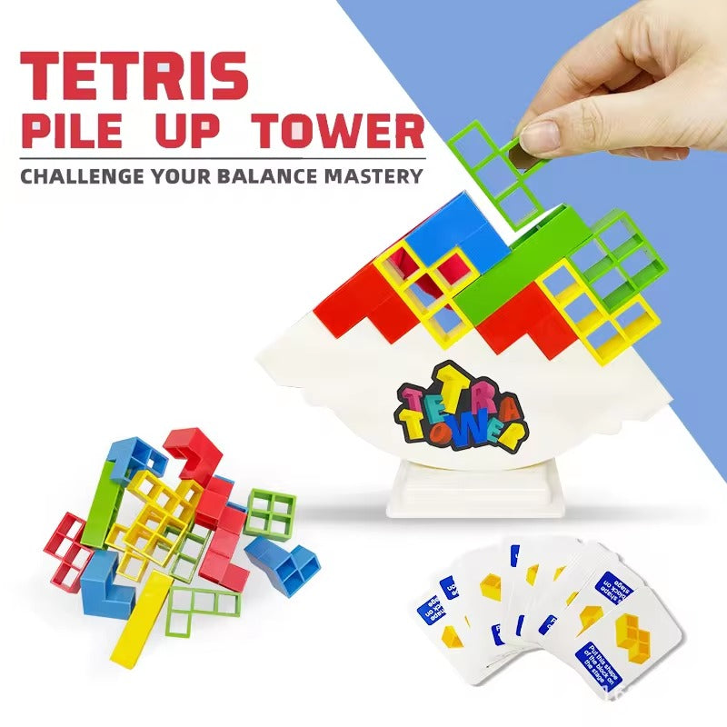 Tower balance game - Tetra Tower Stacking Fun Balance Game - 008