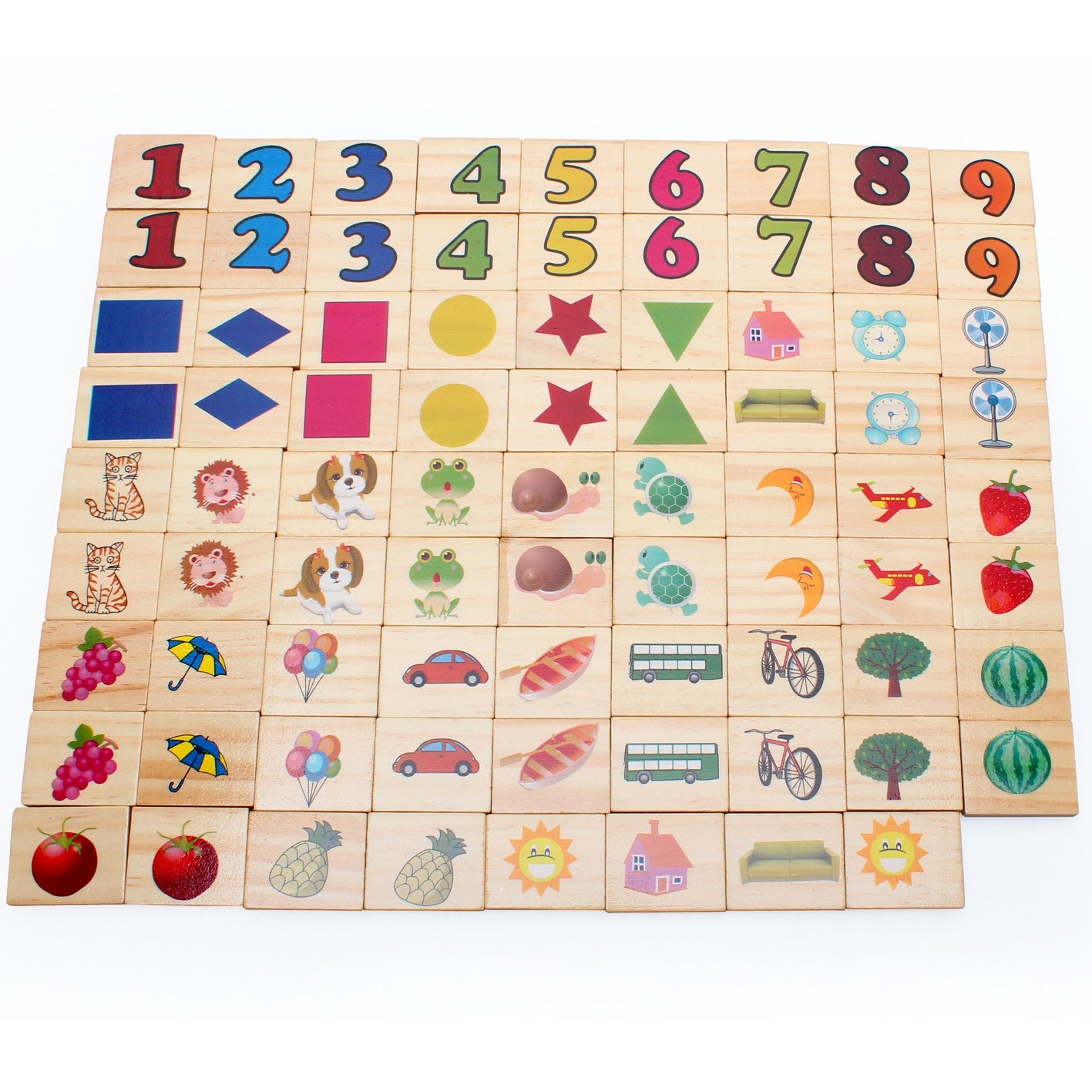 Category Sorting Memory Matching Game Montessori inspired Kids Wooden toys