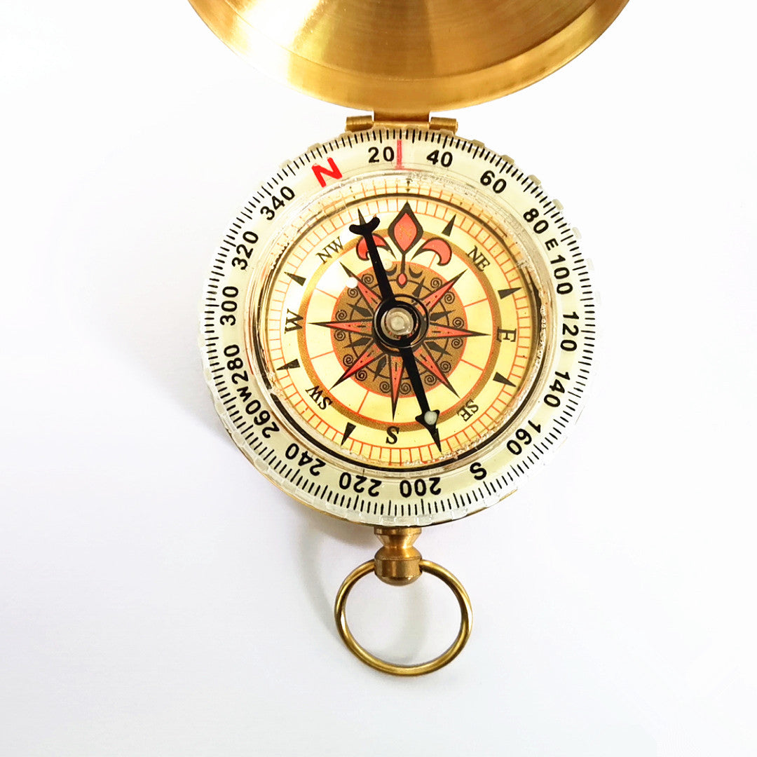 Brass Compass for Kids Camping Little Explorers Boy Scout Outback Tools