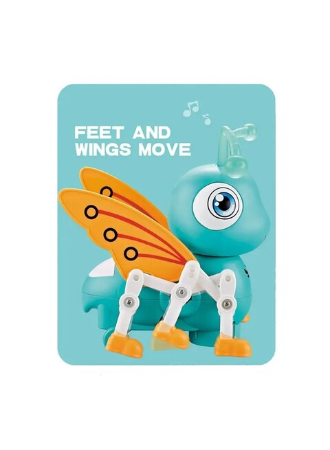 Fidtoy Walking Musical Bee Toy with Lights and 360 Rotation