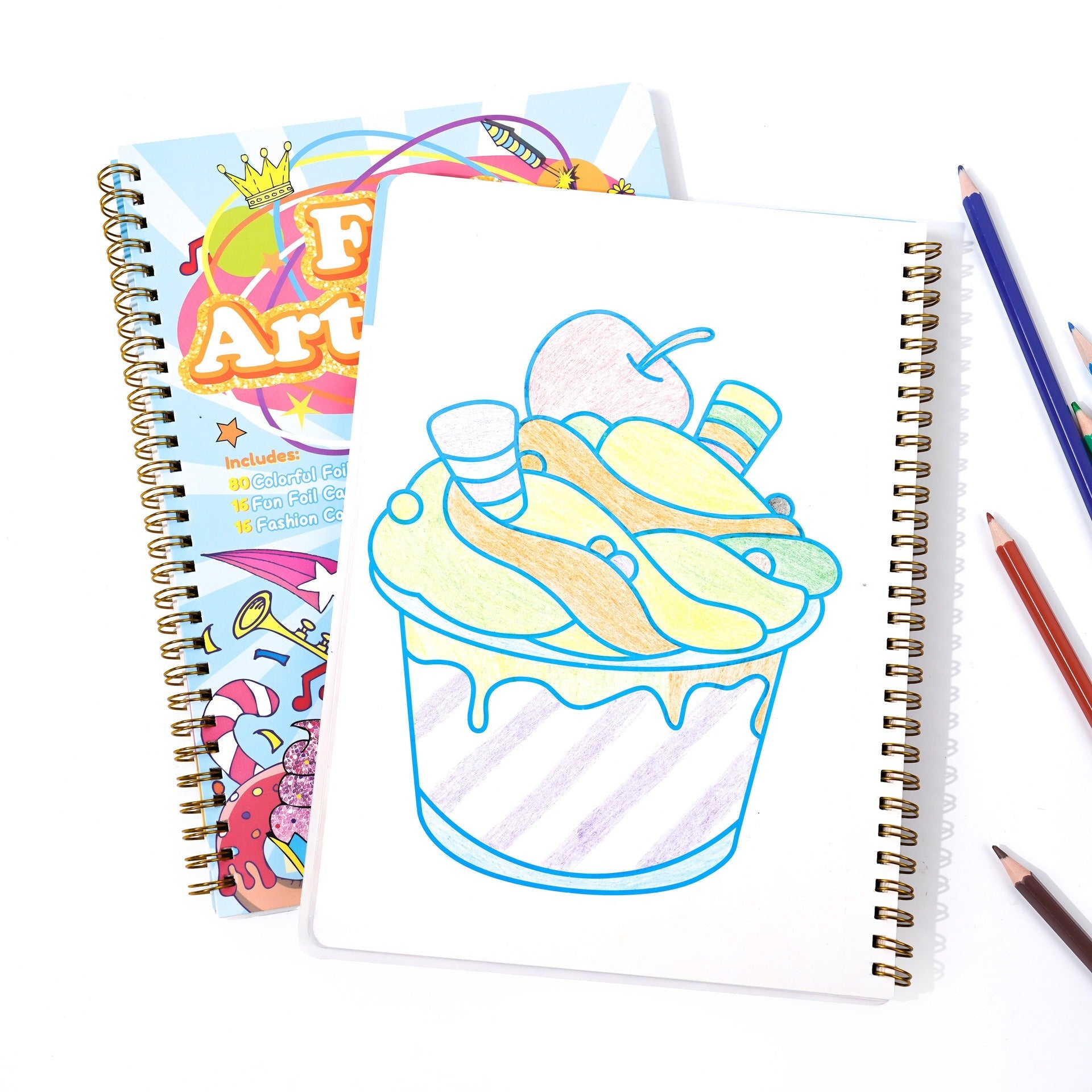 Foil Art Craft Kit | Sparkly Birthday-Themed Creative Set for Kids