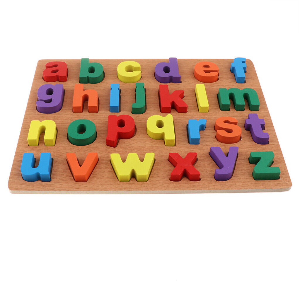 3D Small Alphabets Wooden Learning Board