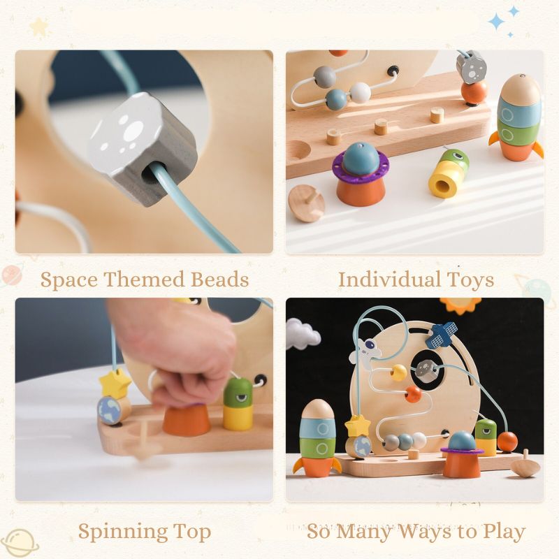 Wooden Space Bead Maze
