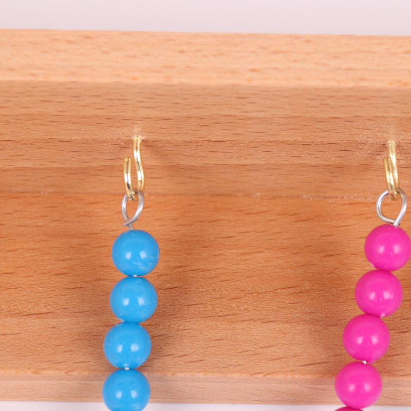 Montessori Mathematics Counting Short Bead Chains Frame