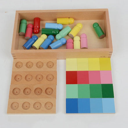 Juego Montessori de Ejercicios para Emparejar Colores