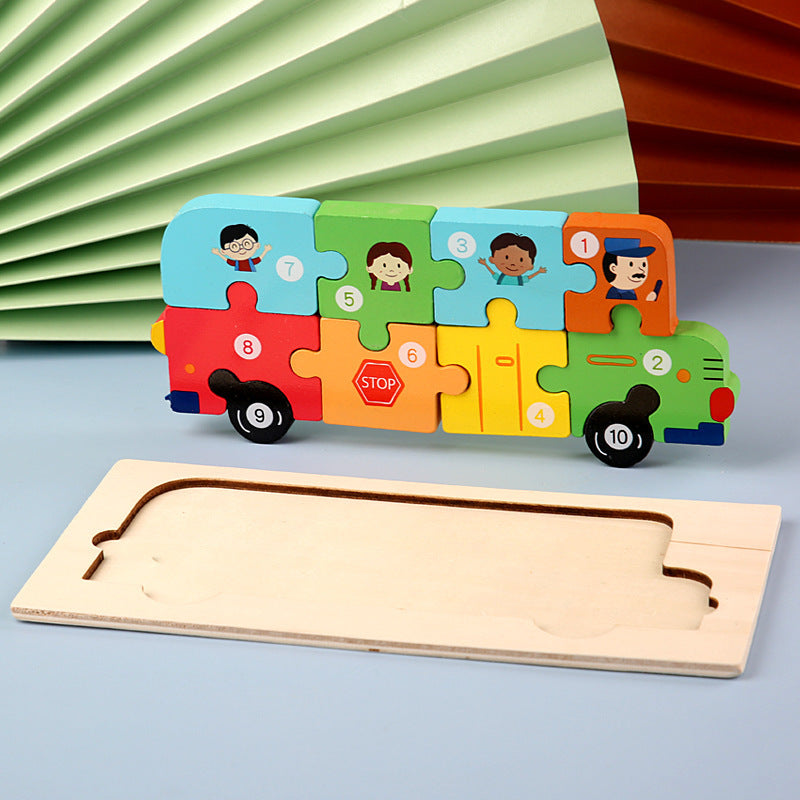 Educational 3D Wooden Puzzle for Children