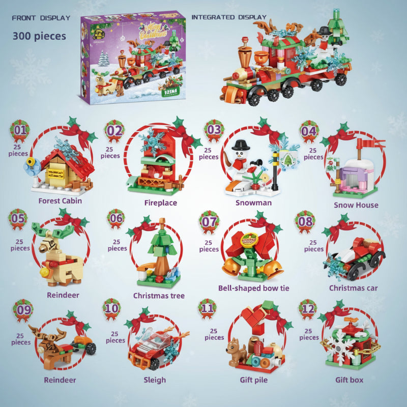 HolidayBlocks – Vrolijk & Decoratief – Kerst Mini Bouwstenen