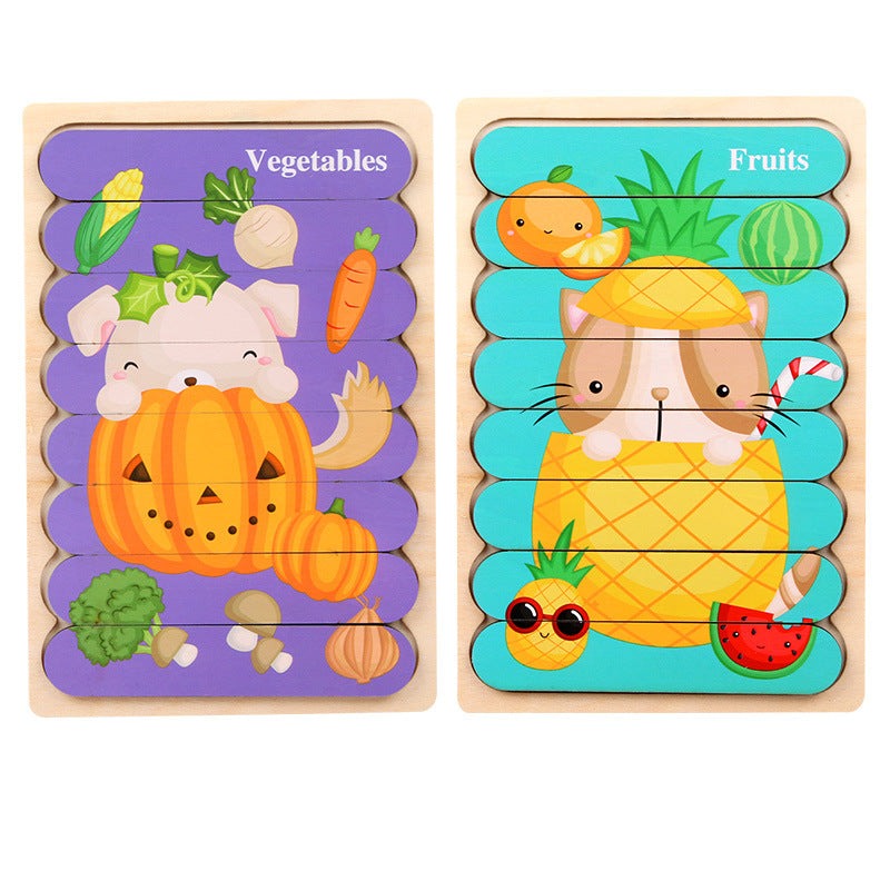 Double-Sided Simple Puzzles