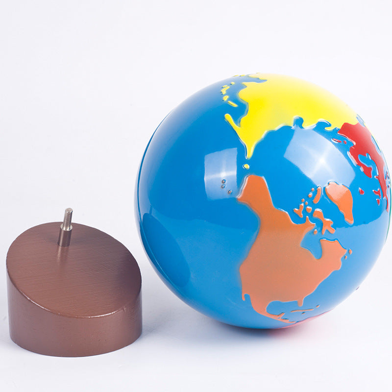Montessori Globe Of The World Parts