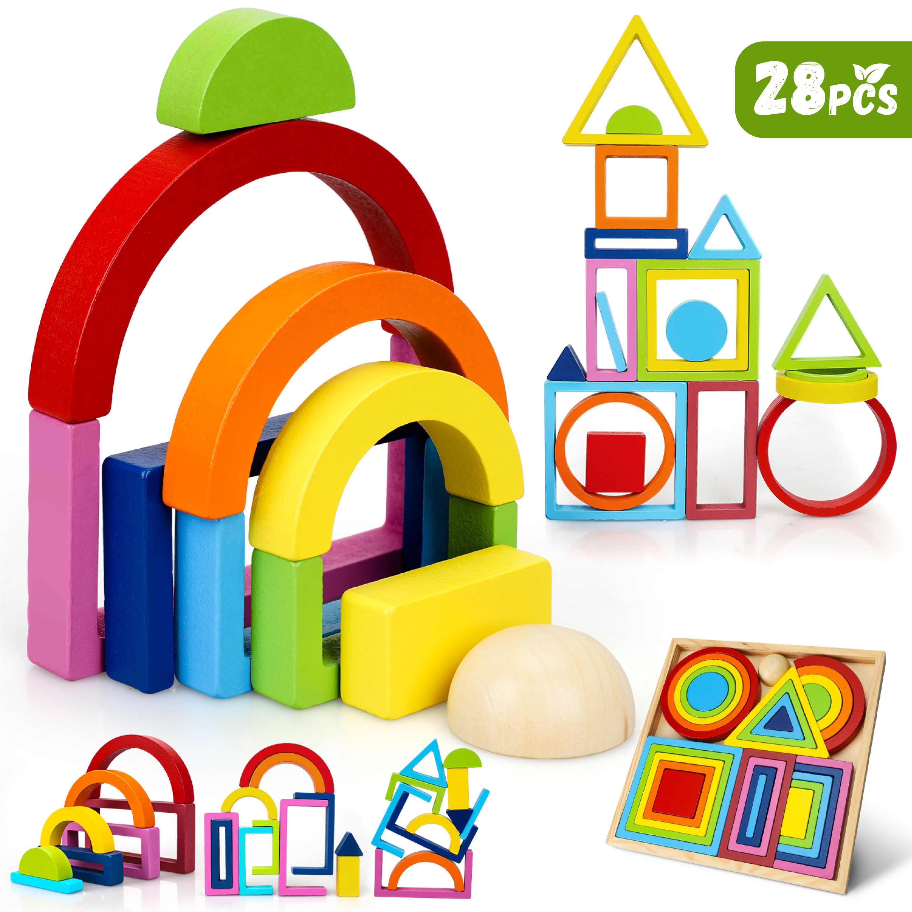 Rainbow Stacking Toys For Babies & Toddlers