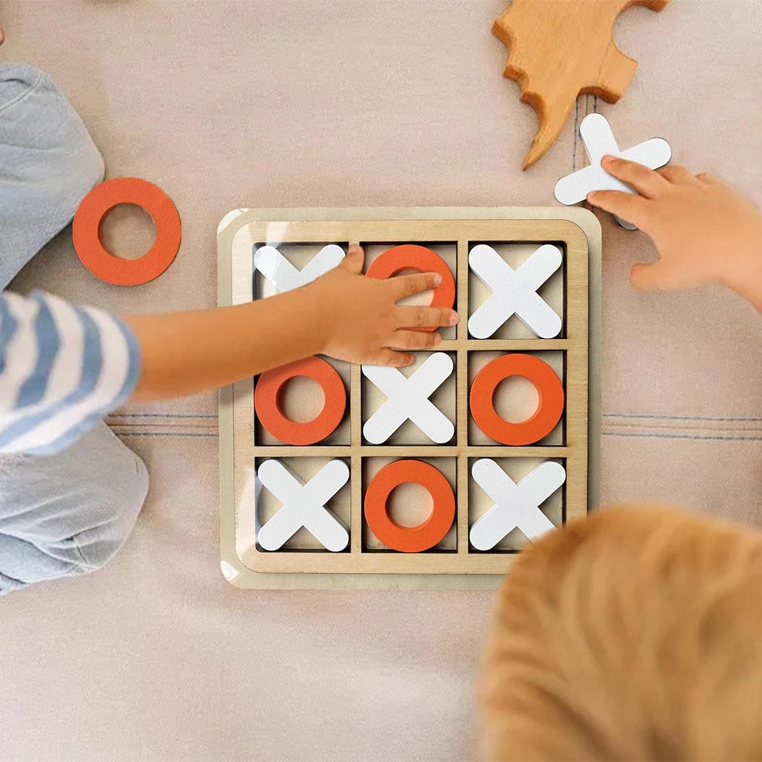 Wooden Tic-Tac-Toe Puzzle Game - Large