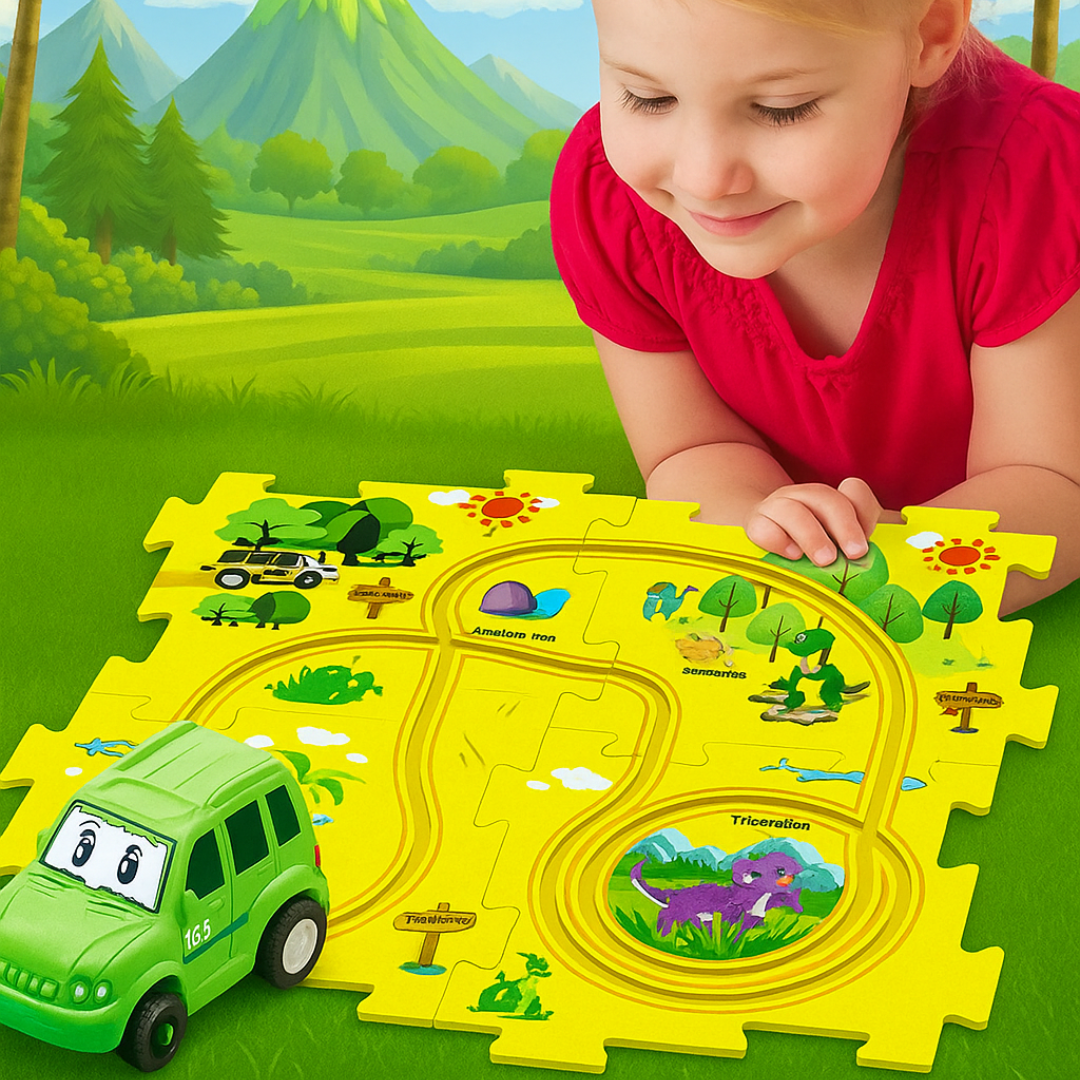 Car Track™ - Bouw, speel en ontdek - Speelgoedautoset