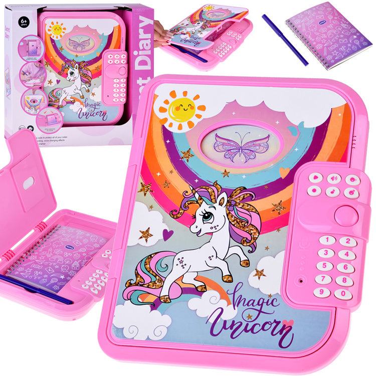2 in 1 Interactive Coded secret Magical Unicorn Diary - 019