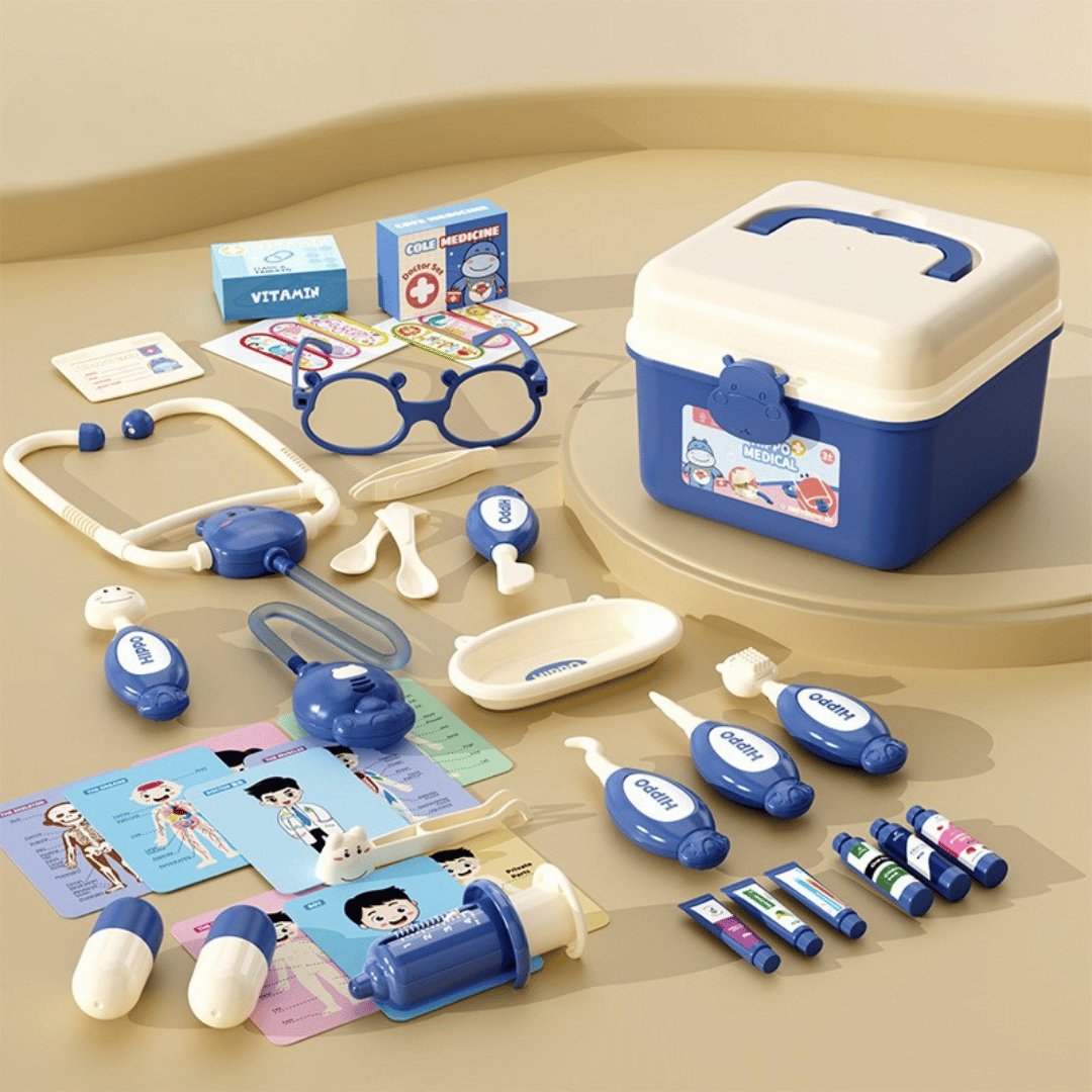 Hippo Doctors Set™ - Mini Docteurs en Action - Kit Docteur Jouet