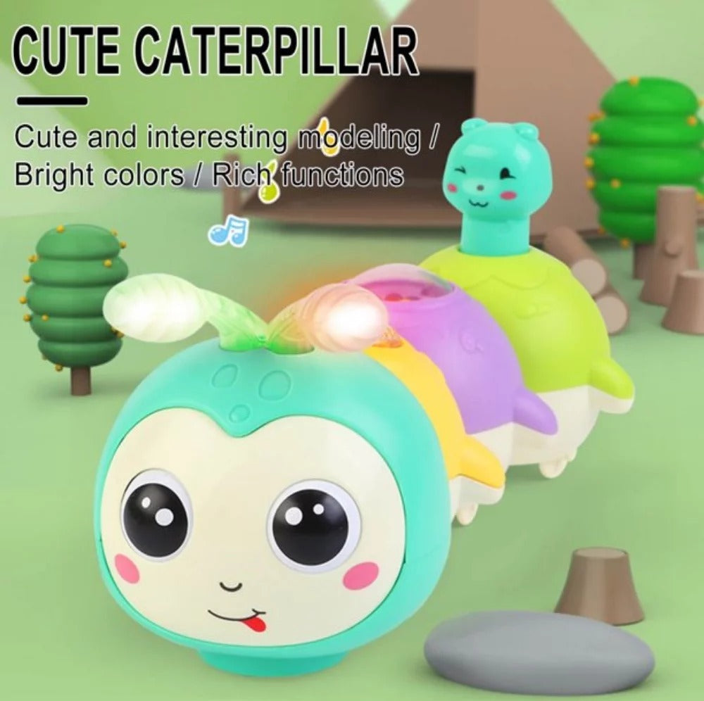 Magnetic Cute Electric Caterpillar with Light and Sound - 225