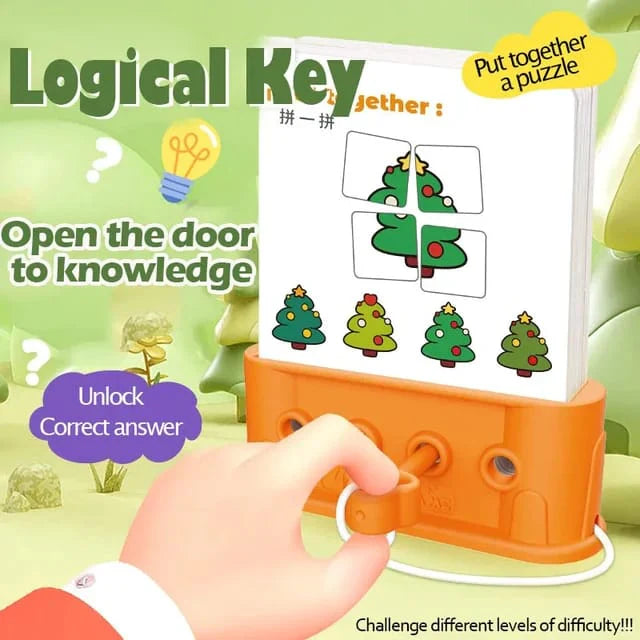 Fidtoy Montessori Lock Pick Activity with 40 Challenge Cards