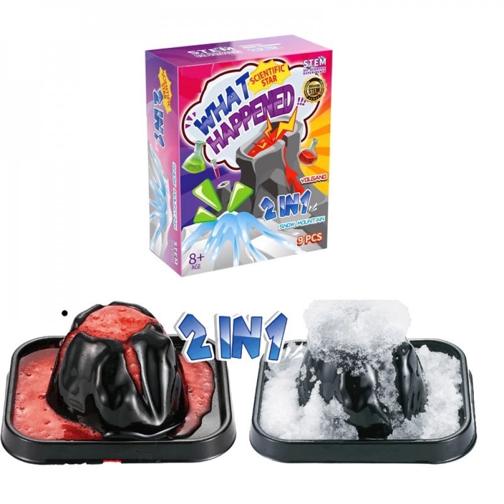 STEM 2in1 Volcano and Snow Mountain Science Kit - 27A