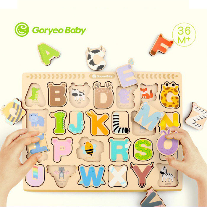 Goryeo Baby alphabet wood puzzle - Best alphabet learning toys