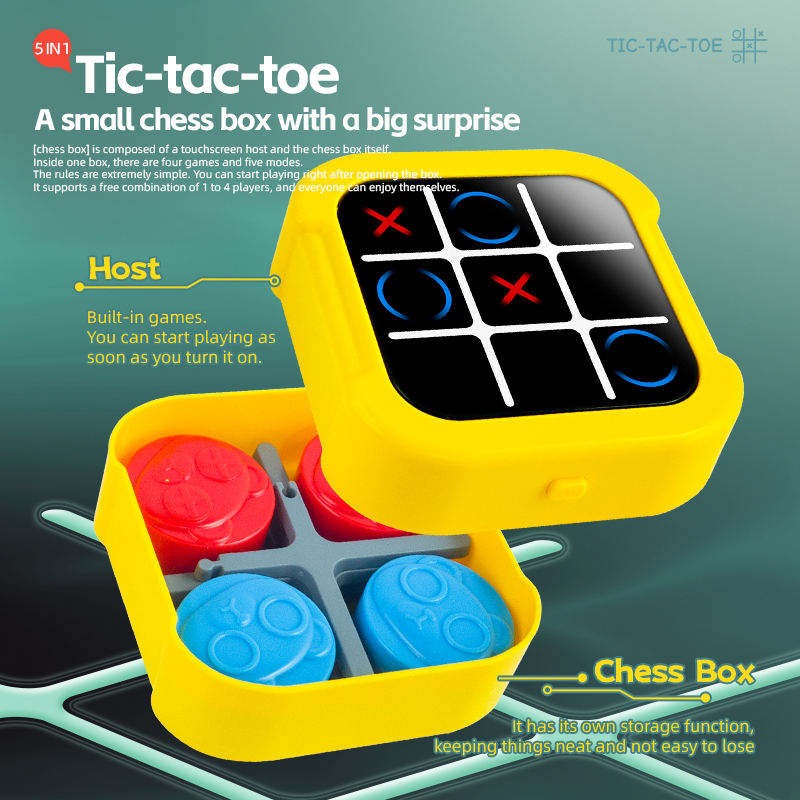 5in1 Electronic Touch Tic Tac Toe Puzzle Game - 265