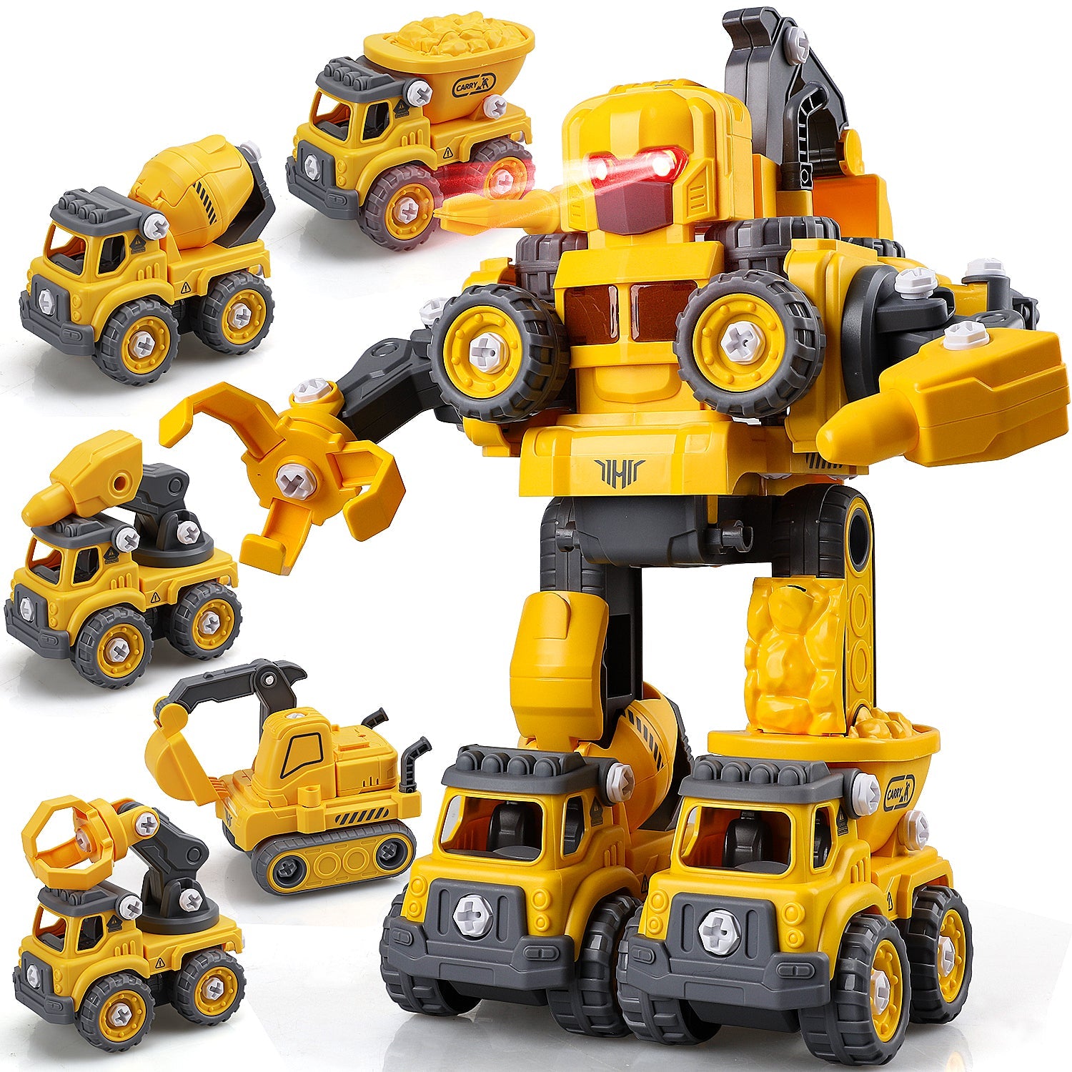 5in1 Construction Take Apart Robot Toys for Kids