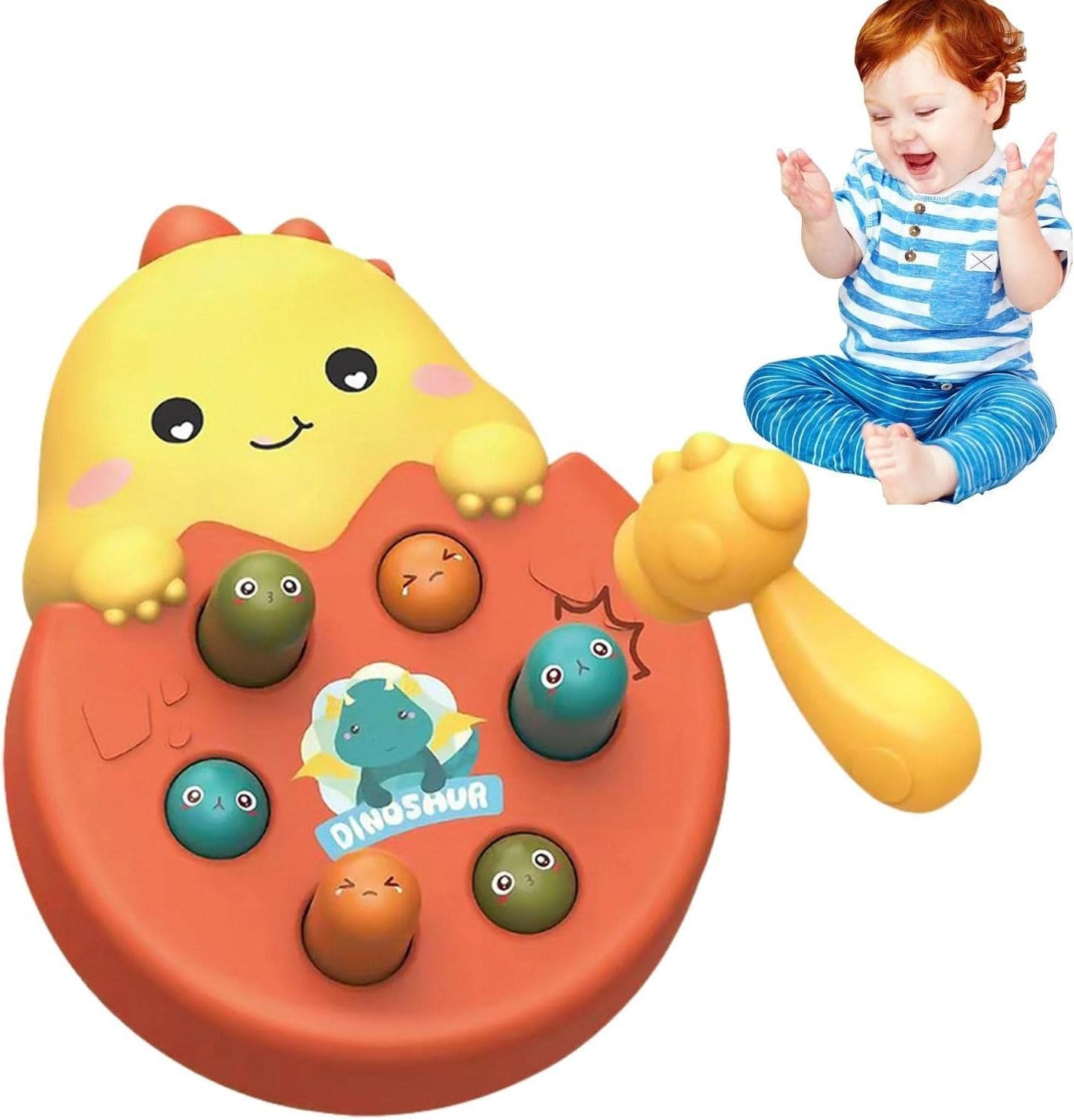 Whack A Mole Hammering Dinosaur Active Play - Q60