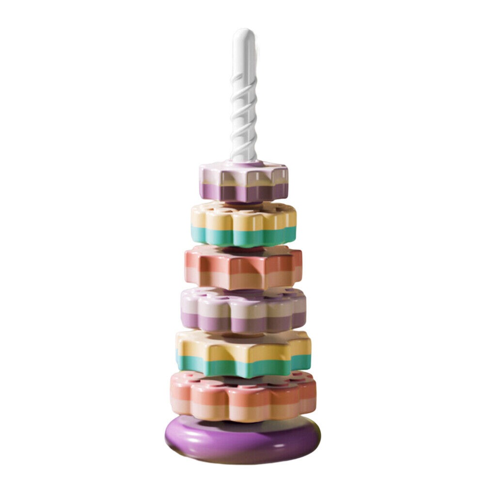 Spin Again Sensory Stacking Tower Pastel Colors - Y20