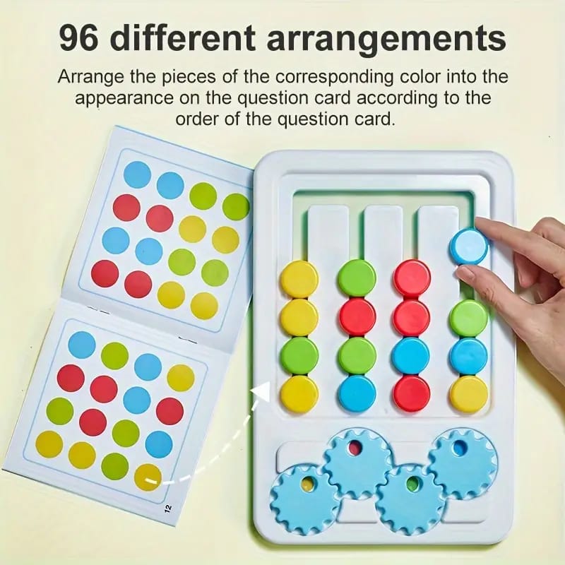 2in1 Four Color Matching Gear Pattern Logic Game - 006