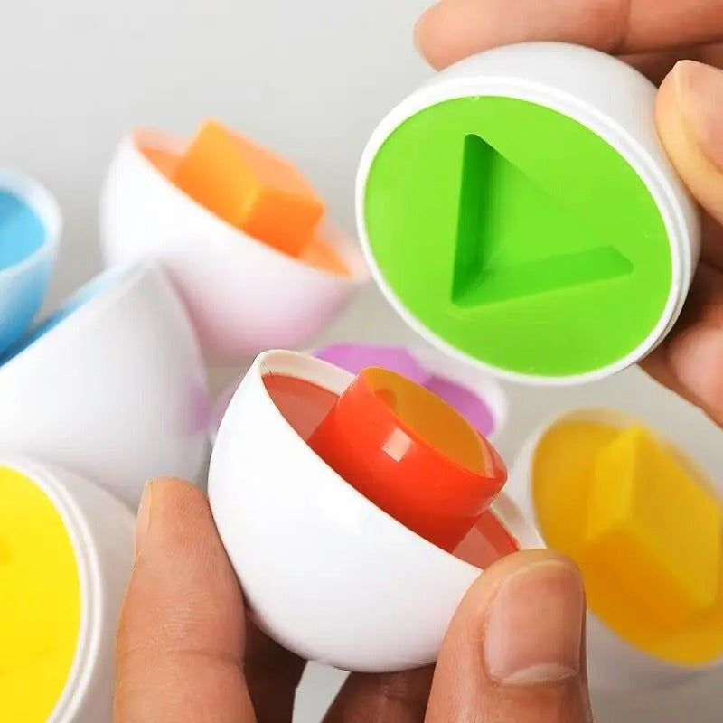 Matching Eggs Color Recognition & Shape 6 Pieces - F24