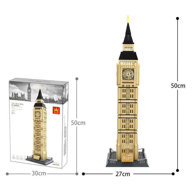 The BIG BEN London Construction Building Blocks Model 1660 Pieces - 216