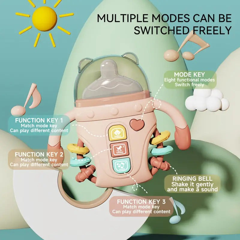 Cute Comfort Bottle Light and Music Baby Sensory Toy - 802