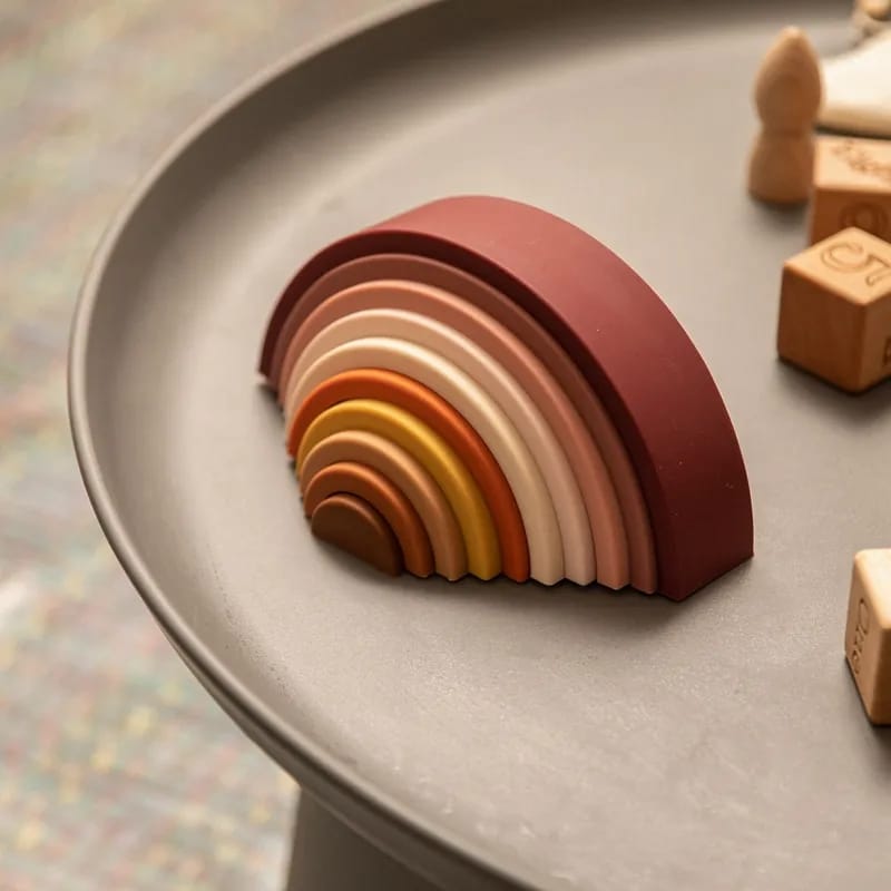 Wooden Colorful Stacking Blocks - 10 Pieces - 942