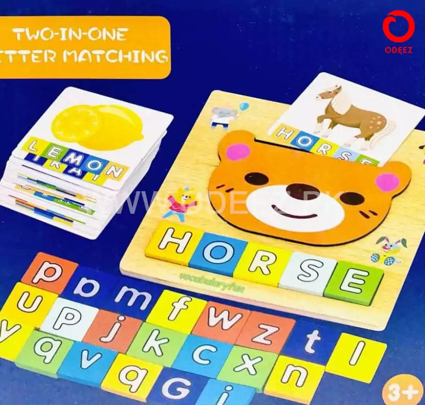 2 in 1 Letter Matching Wooden Kit